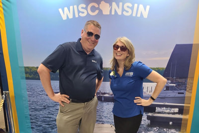 WHLA President & CEO Bill Elliott with Secretary-designee Anne Sayers, Wisconsin Department of Tourism