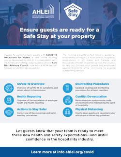 Ensure guests are ready for a Safe Stay at your property.